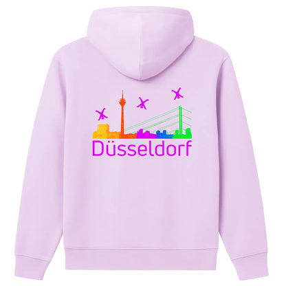 Hoodie Düsseldorf Skyline Purple