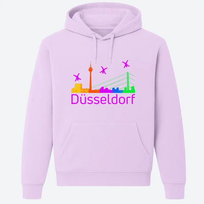 Hoodie Düsseldorf Skyline Purple