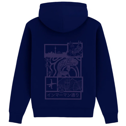 Hoodie Japan Koi Purple