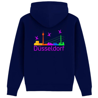 Hoodie Düsseldorf Skyline Purple