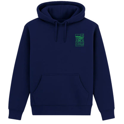 Hoodie Japan Koi grün