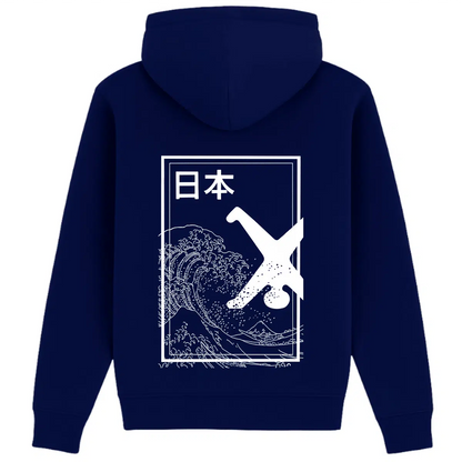 Hoodie japanische Welle