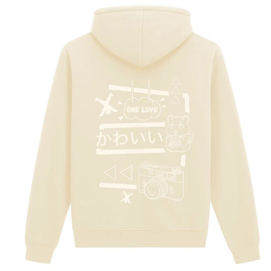 Hoodie Sand Backprint One Love Radschläger