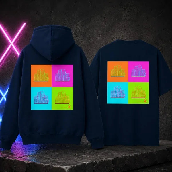 Color in the City Combo - Hoodie & Shirt