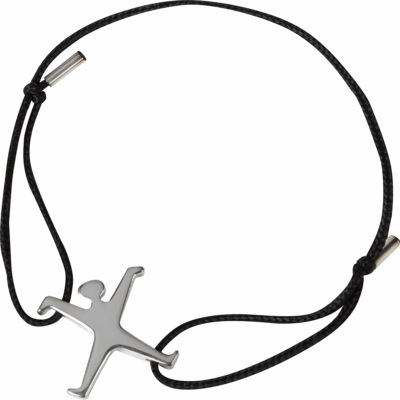 Armband 925er Silber Schwarz Radschläger