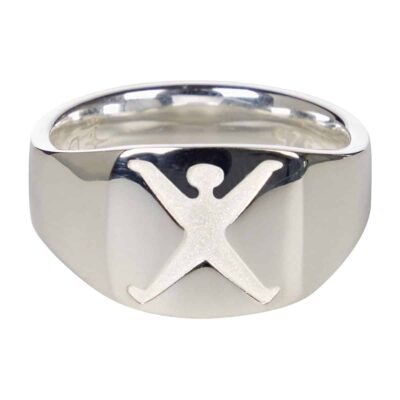 Herrenring 925er Silber Radschläger