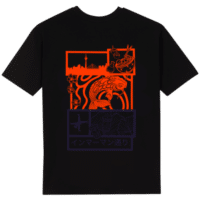 t-shirt-schwarz-koi-orange-purple
