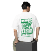 t-shirt-weiss-koi-green-model
