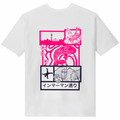 t-shirt-weiss-koi-pink-purple