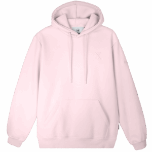 Hoodie rosé Pufferprint Radschläger