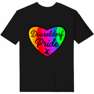 T-Shirt CSD Herz schwarz