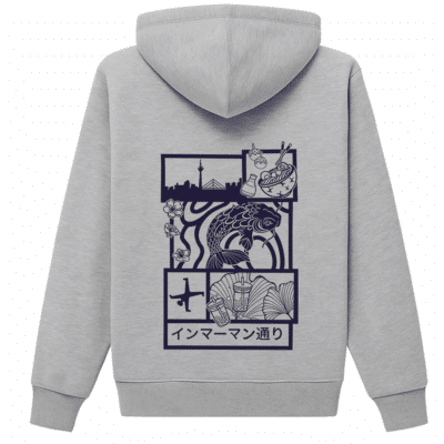Hoodie Japan Koi Purple