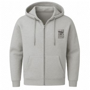 Zip-Hoodie Japan Koi blau