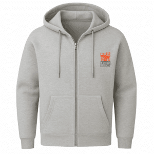 Zip-Hoodie Japan Koi blau/ orange