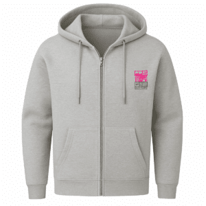 Zip-Hoodie Japan Koi blau/ pink